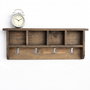 Hanah Home Raf329 Estantería Decorativa de Madera Maciza de 60 cm